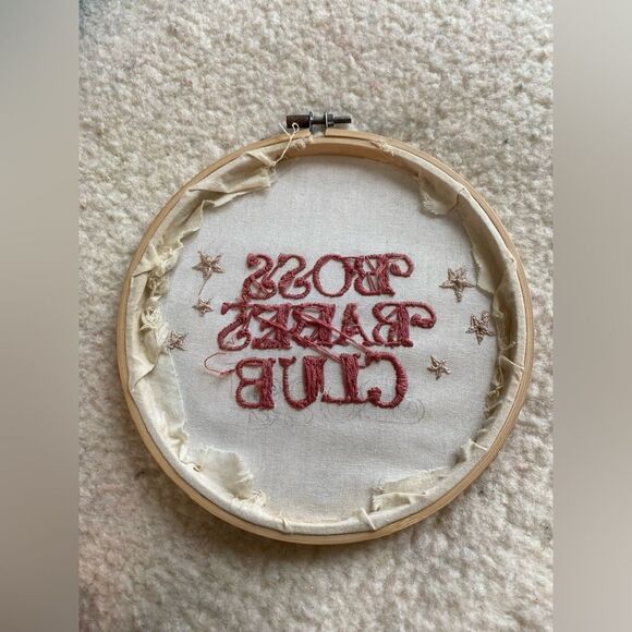 Boss Babes Club Embroidered Sign - Picture 3 of 4